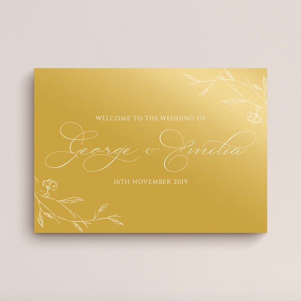 Emilia Acrylic Welcome Sign