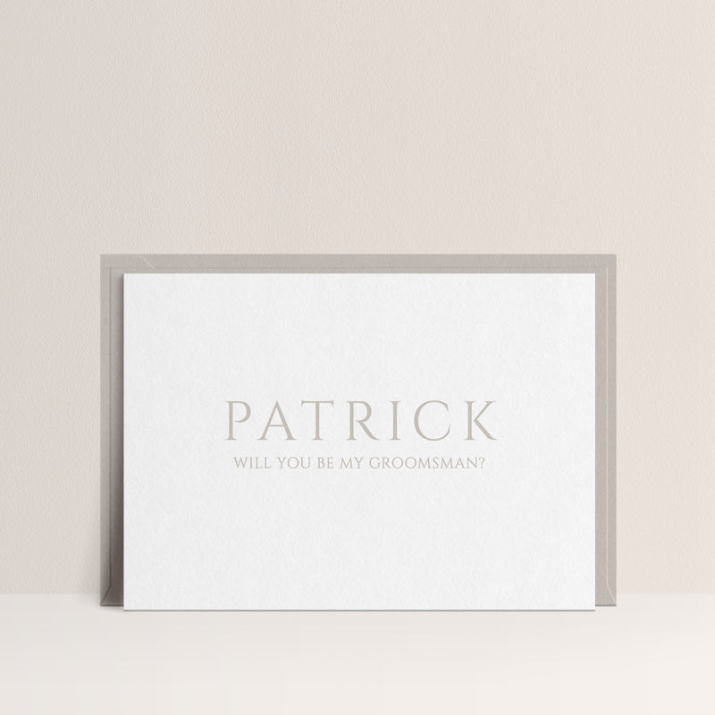 Will You Be My Groomsman Postcard