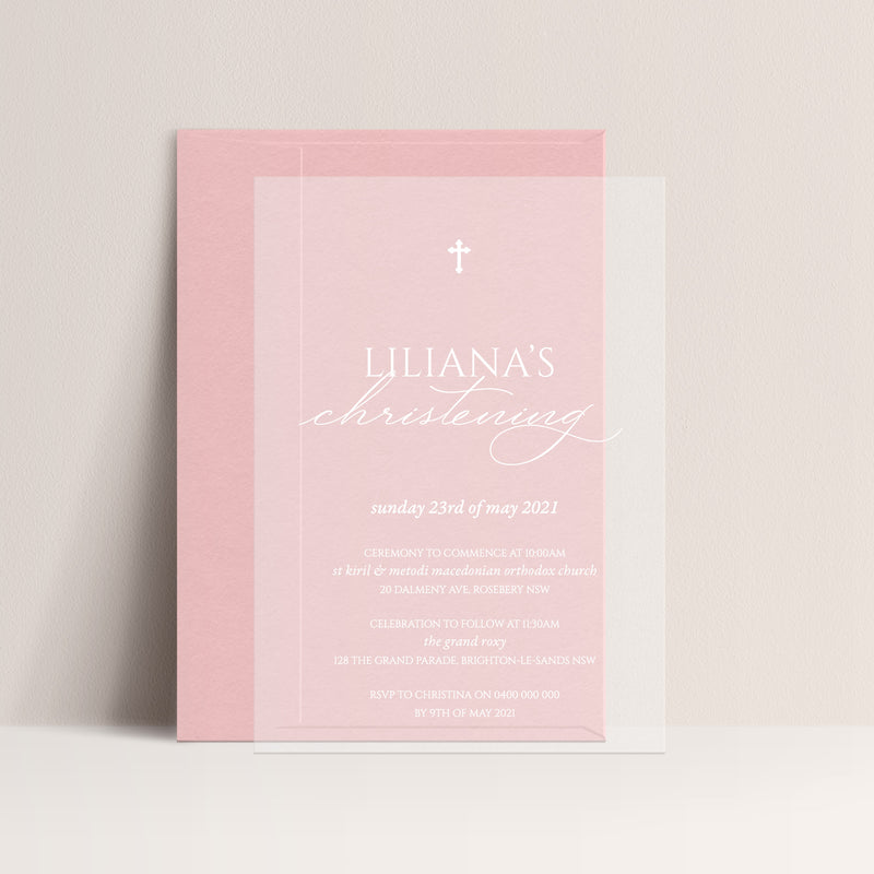 Liliana Acrylic Invitation