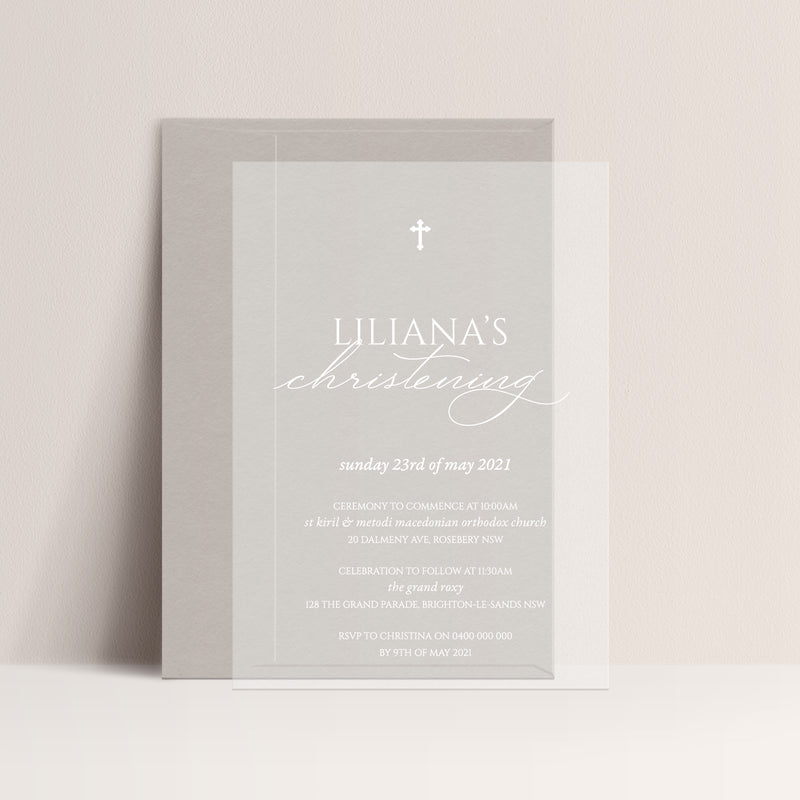 Liliana Acrylic Invitation