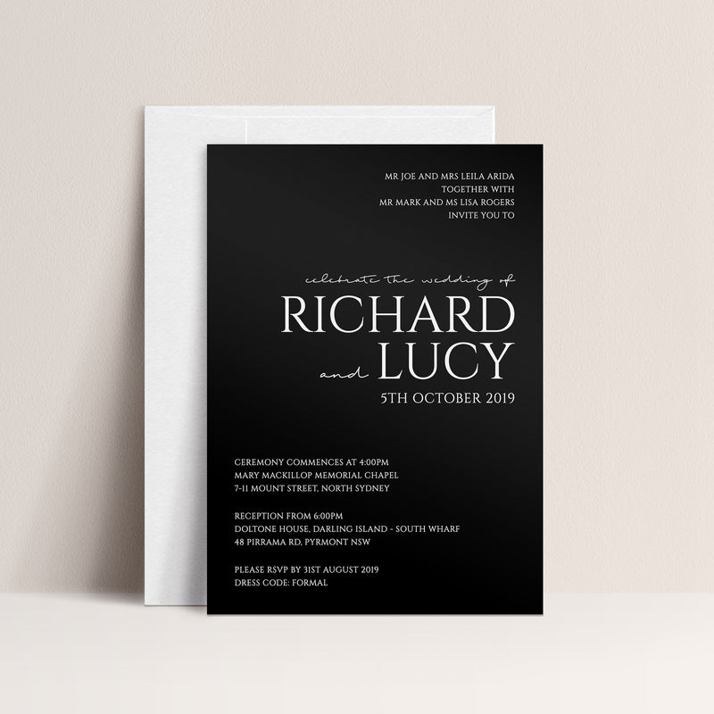Lucy Acrylic Invitation