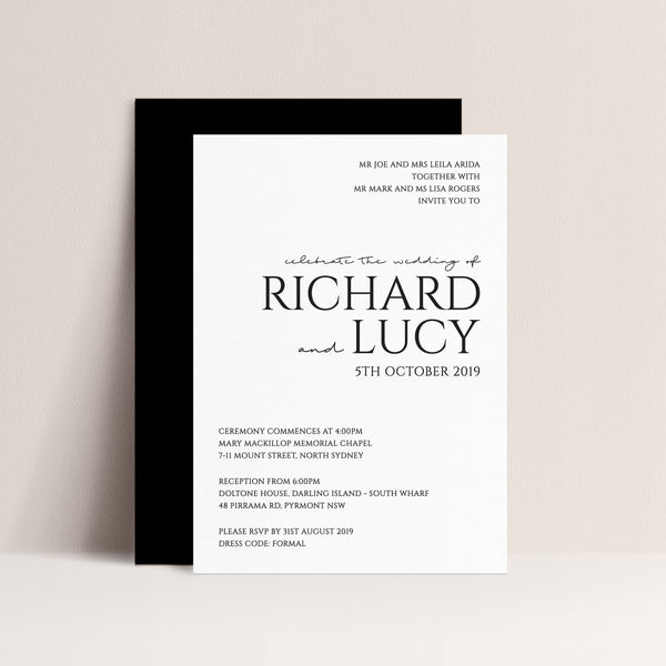 Lucy Digital Print Invitation