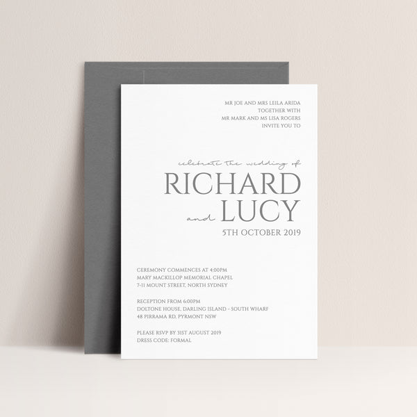 Lucy Digital Print Invitation