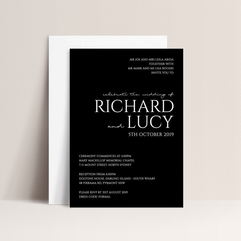 Lucy Digital Print Invitation