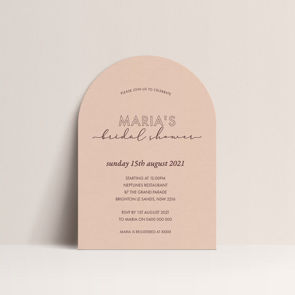 Maria Bridal Shower Invitation - Digital File Only