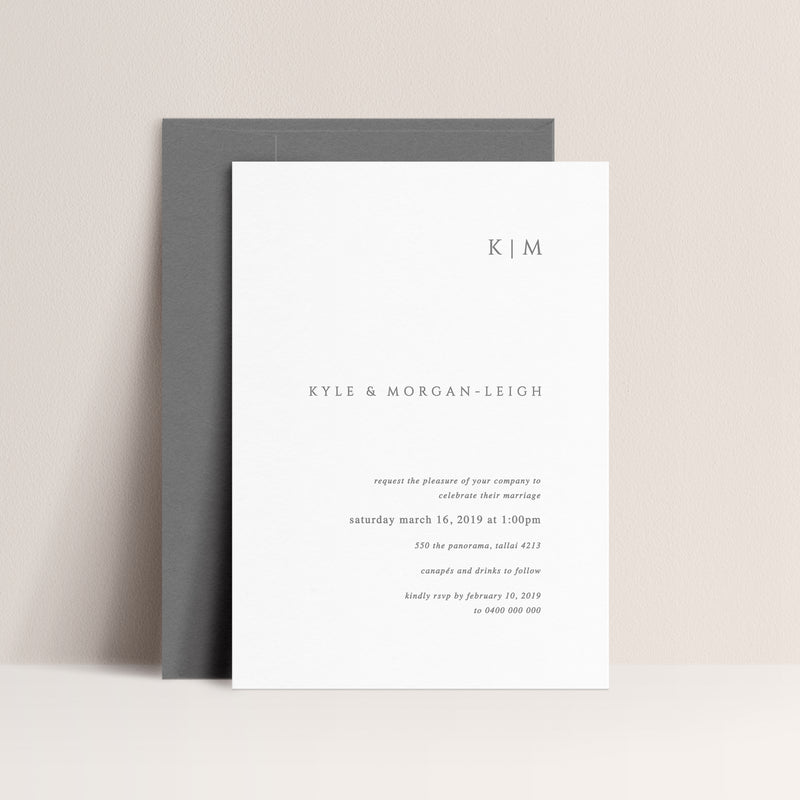 Morgan Letterpress Invitation