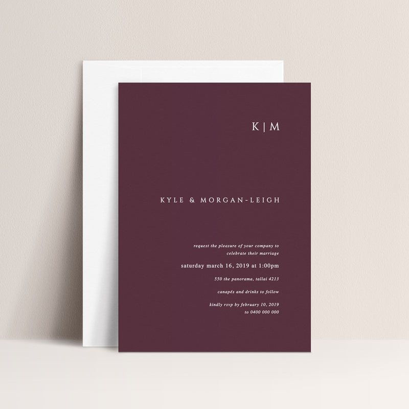 Morgan Digital Print Invitation