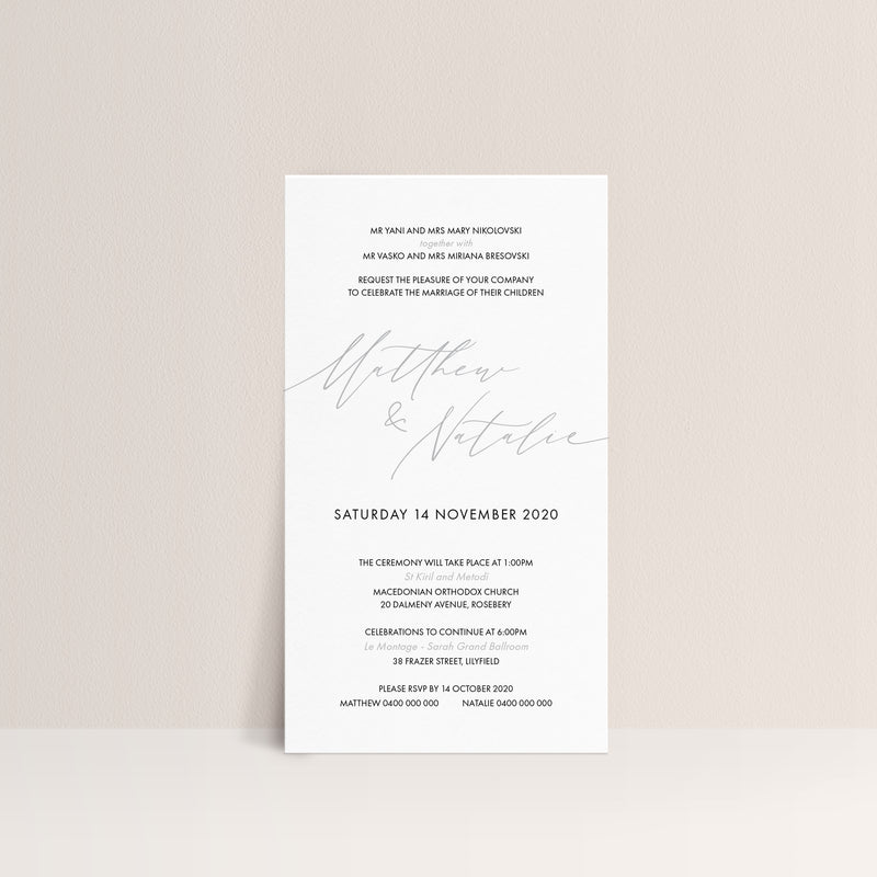 Natalie Wedding Invitation - Digital File Only
