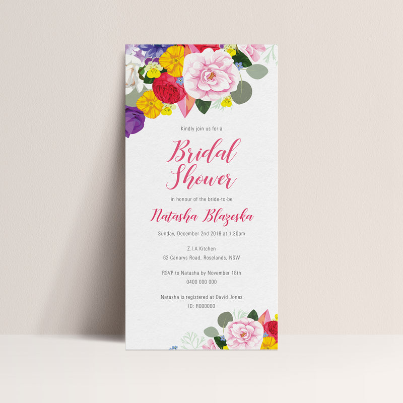 Natasha Bridal Shower Invitation