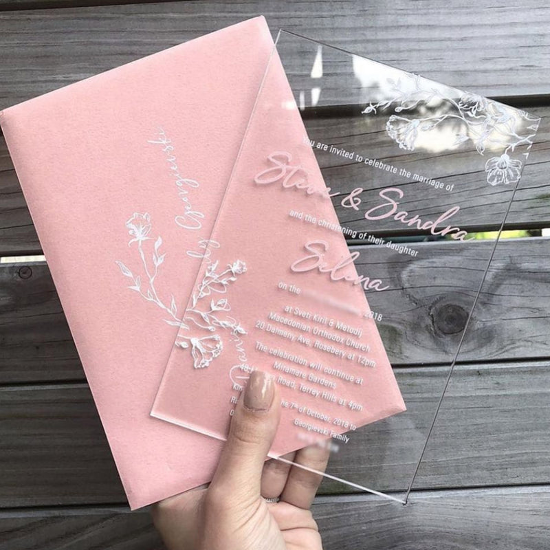Sandra Acrylic Invitation