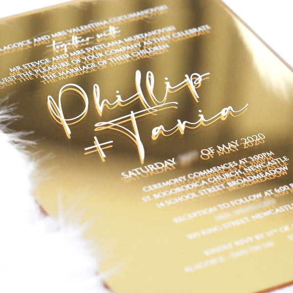 Tania Acrylic Invitation