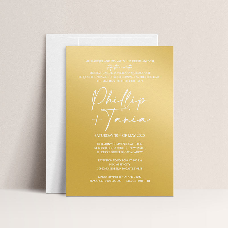 Tania Acrylic Invitation