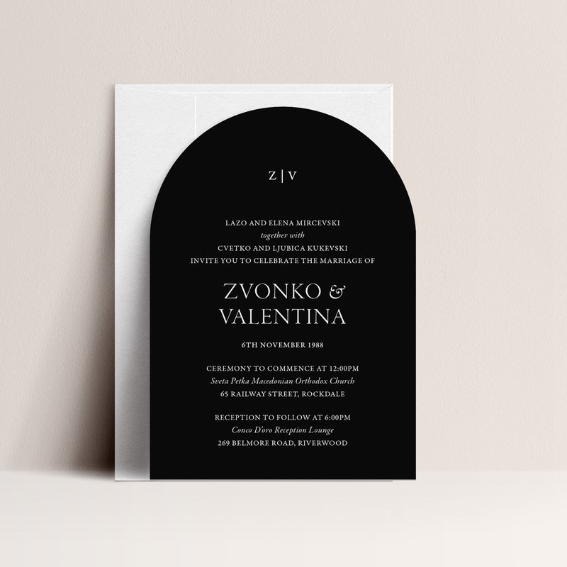 Valentina Arch Digital Print Invitation