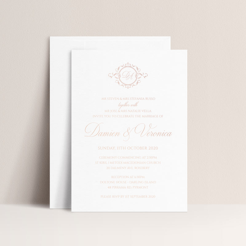 Veronica Hot Foil Invitation